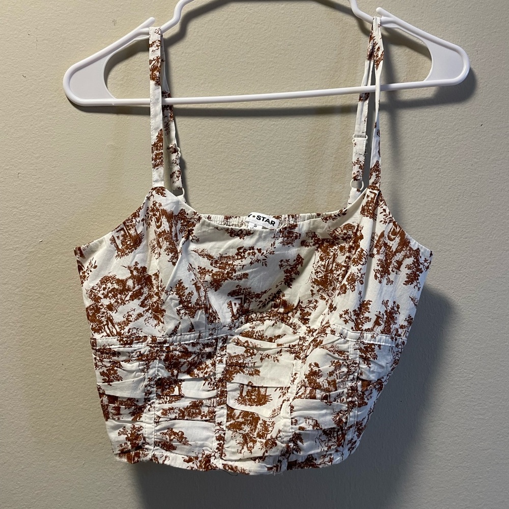 Toile cropped top